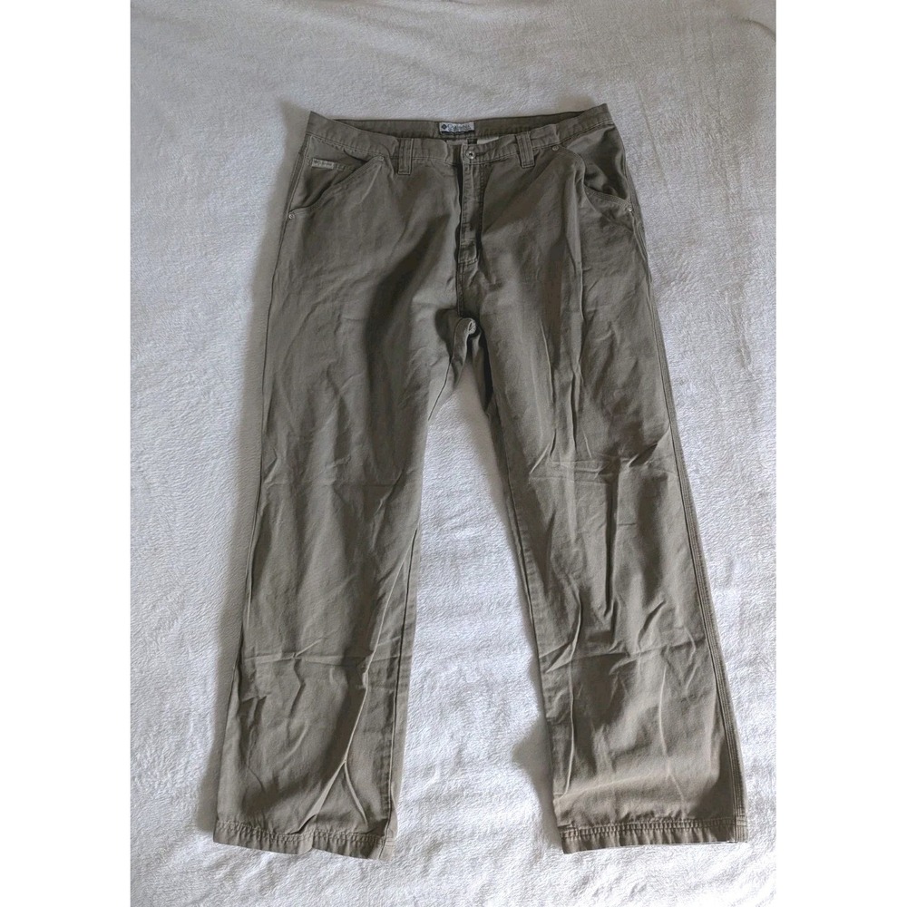 Columbia Carpenter Pants Khaki Tan Cotton Canvas Utility 40x34 Streetwear Work